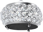 Hipiwe Crystal Jewelry Trinket Box with Glass Lid Large Silver Mirrored Treasure Box Decorative Jewelry Box Ring Earrings Necklace Storage Keepsake Box Gift for Women