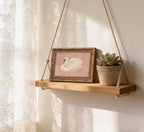 Vintage Gold Framed Wall Art Retro White Swan Cottagecore Canvas Print Neutral Moody Bird Painting Picture Rustic Farmhouse Pink Antique Swan Poster Artwork for Living Room Bedroom