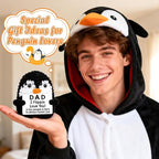 Belatelove Birthday Gifts for Men Women from Mom Daughter Son, Handmade Crochet Mini Penguin Father's Day for Father Daddy Bonus Dad, Funny I Love You Gift for Dads Small Easter Decor