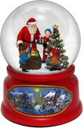 The San Francisco Music Box Company Santa w/ Kids Snow Globe