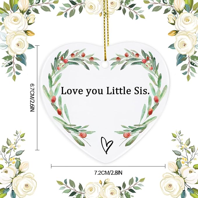 Jocidea Sister Keepsake Ornament - Thinking of You Gift for Sister's Birthday or Xmas
