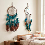 2 Pack Dream Catchers Kit, Dream Catcher for Everyone Iron Dream Catcher Kit, Handcrafted Home Decor, Bedroom Wall Hanging, Cultural Room Accent