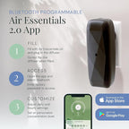 Air Esscentials The Diamond Gift Set, Smart Scent Air Machine for Home with Refreshing Herbal & Citrus Aromas, Waterless Fragrance Oil Diffuser, White Tea & Thyme, Green Tea Lemongrass, Black