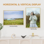13x18 Aluminum Metal Picture Frame,Tempered Glass Gold Photo Frame 13x18 for Family Photo,Posters,Art,Document to Wall Mount Horizontally or Vertically