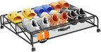 Under Bed Shoe Storage Organizer,1 Pack Shoe storage with Wheels for Shoe Organizer for Closet Drawer Space Saving for Bedroom