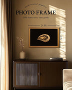 VIYYIEA Vintage Gold Framed Wall Art for Living Room, Oyster Canvas Prints Home Decor, Oil Painting Picture, Bedroom Wall Decor Gifts for Friends or Family -【Oyster】-(24L x 16W)