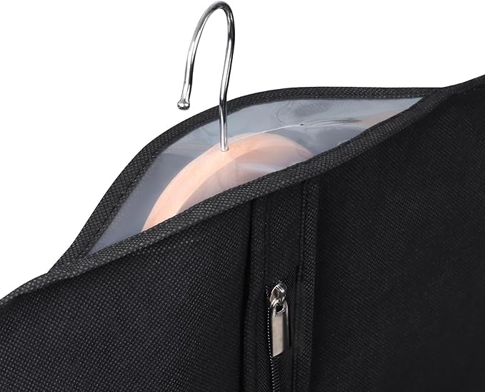 Univivi 10 Pack Suit Bags Garment Bag for Men Storage, 40-Inch Suit Bags for Closet Storage with Clear Window and ID Card Holder for Suit Jacket, Skirt, Shirt and Coat