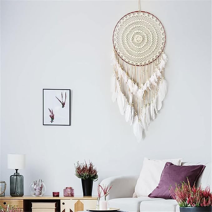 Large Dream Catcher Feather Tassel Decoration Woven Wall Hanging Home Decor Bedroom Living Room Wedding Party