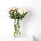 WGV Cylinder Vase, Diameter 5", Height 10", Clear Glass Floral Planter Container, Floating Candle Holder for Wedding Party Event Home Office Decor, 1 Piece