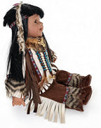22" Collectible Native American (Indian) Vinyl Doll - VM221076 (Harsha)