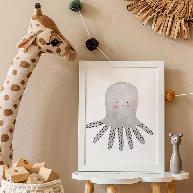 KTKDE A1 Picture Frame Poster Frame23.4 x 33.1 in Set of 3, White Wooden Poster Frame-Horizontal or Vertical Wall Hanging for Home, Exhibition, Caffe for best gifts