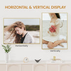19x27 Aluminum Metal Picture Frame,Tempered Glass Gold Photo Frame 19x27 for Family Photo,Posters,Art,Document to Wall Mount Horizontally or Vertically