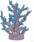 Etlemonde Beach Coastal Decor Coral Reef Home Decor Coral Statue Sculpture Home,Desk,Bathroom,Desktop Shelf Statue,Marine Themed Gifts (Gradient Cyan Coral)