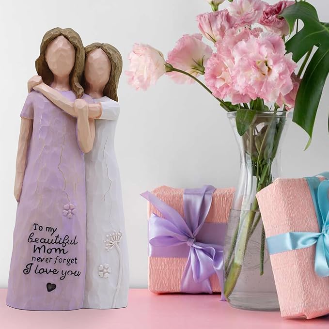 Mom Birthday Gifts, Mother of The Bride Gift, Mom Valentine Gift, Sculpted Hand-Painted Figurine