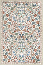 Moynesa Floral 2x3 Rugs for Entryway, Washable Kitchen Rug Non Slip Small Bathroom Throw Rug, Boho Flower Soft Ultra Thin Indoor Front Door Mat for Laundry Bedroom Entry, Beige