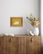 VIYYIEA Vintage Gold Framed Wall Art for Living Room, Swan Canvas Prints Home Decor, Oil Painting Picture, Bedroom Wall Decor Gifts for Friends or Family -【Swan Yellow】-(10L x 8W)