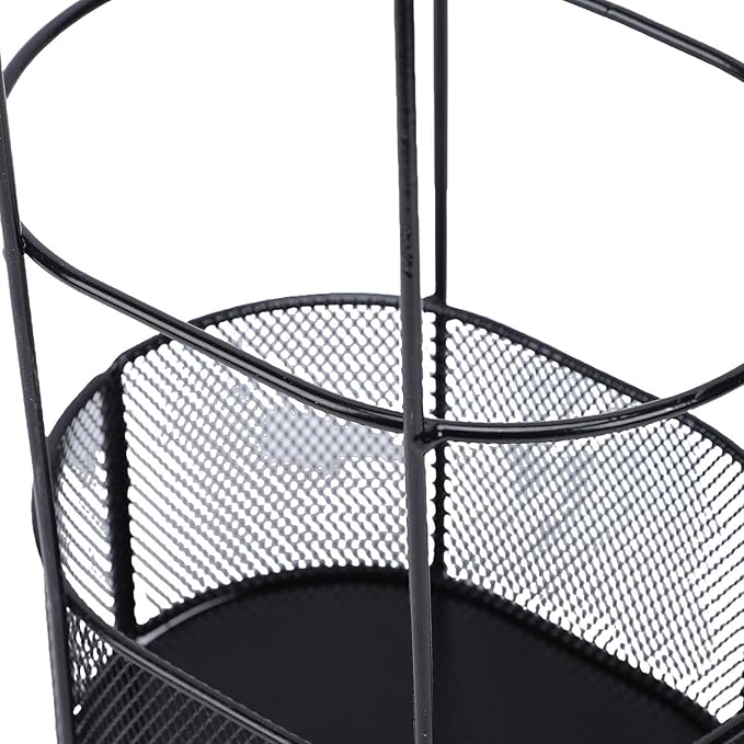 FILFEEL Duty Iron Umbrella Stand – Freestanding Metal Umbrella Holder with Drainage Mesh Base for Entryway, Home, Office & Commercial Use – Compact 20x15x50cm Vertical Storage Rack
