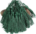 Tassels for Decoration 13cm/5 Inch Silky Floss Bookmark Tassels Hanging Rope for Jewelry Making DIY Craft Accessory(Deep Green)