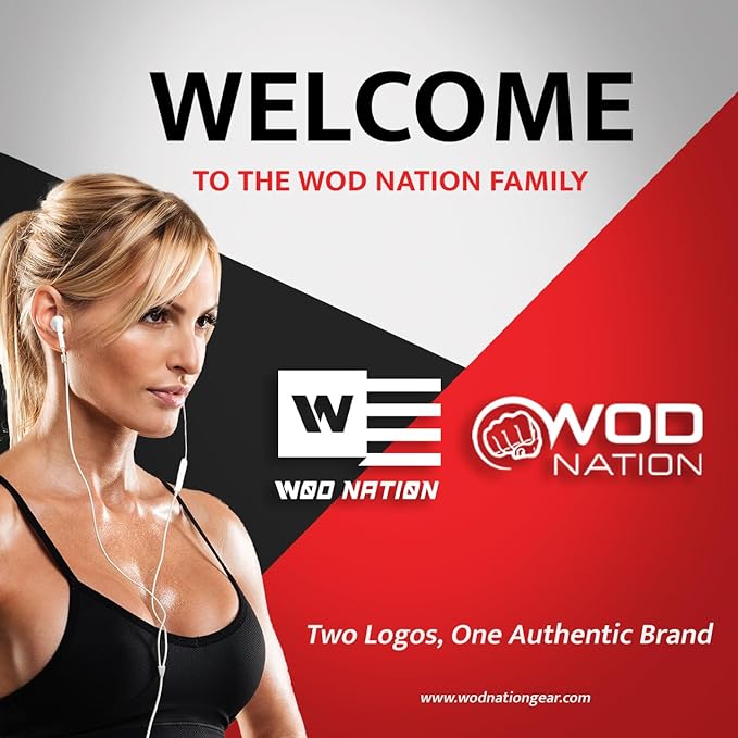 WOD Nation Pull Up Assistance Bands (10-175lbs Band) - Best for Pullup Assist, Chin Ups, Resistance Bands Exercise, Stretch, Mobility Work & Serious Fitness - 41 inch Straps