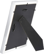 Amazon Basics Rectangular Photo Picture Frame, 8" x 10", Pack of 2, Nickel