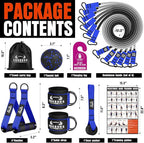 Heavy Resistance Bands for Working Out, 300LBS Exercise Bands with Handles, Workout Bands for Men, Weight Fitness Bands Set for Muscle Training, Strength, Slim, Yoga, Home Gym Equipment