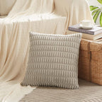 Fancy Homi 4 Packs Decorative Throw Pillow Covers for Living Room Couch Bed, Modern Farmhouse Boho Home Décor Accent Cushion Case, 26" x 26", Neutral