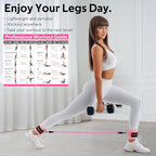 Ankle Resistance Bands with Cuffs, Ankle Bands for Working Out, Ankle Resistance Band for Legs and Glutes Workout Equipment, Butt Exercise Equipment for Women