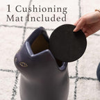 PaletteLife Cat Umbrella Stand, Compact Ceramic Umbrella Holder for Entryway, Cute Scandinavian Decorative Umbrella Rack, Black