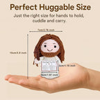 Crochet Jesus Doll with Blessing Card - Religious Gift for First Communion, Baptism, Confirmation,Easter Basket Stuffers for Girls, Boys, and Teens - Christian Gift for Young Believers, Godchildren