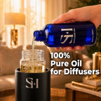 Sandalwood SW08 Hotel Scent Diffuser Oil | 10.14 Fl oz (300 ml) - Waterless Diffuser Oil Refill & Highly Concentrated Fragrance Oil, Diffuser Oil Scents Luxury, Hotel Oil Diffuser