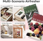MYARO 20 Packs Cedar Cinnamon Vanilla Berries Potpourri Bag Scent Sachet for Closet Drawer Room Car Home Air Freshener Shoe Odor Elimination