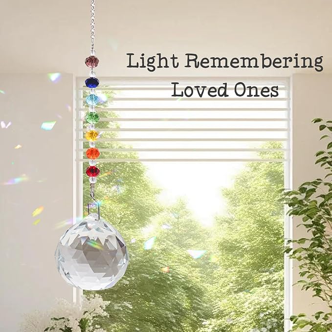 Sympathy Gifts for Loss of Loved One, Crystal Sun Catcher Rainbow Gifts, Unique Condolence Memorial for Loss of Mom Dad Dog, Ideal Grief Bereavement Miscarriage Gifts
