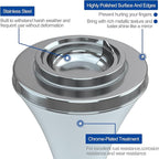 RELIANCER Floor Standing Ashtray w/Detachable Cigar Container,Stainless Steel Cigarette Ash Tray,Outdoor Self-Cleaning Ash Holder w/Weighted Base,Cigarettes Butt Receptacle Disposal for Home Patio