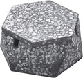 FREELOVE Concrete Ashtray with Lid & Stainless Steel Ashtrays for Cigarettes, Cement Ash Tray Smoking Holder Indoor Smokeless Outdoor Windproof Patio Home Office Cool Decor(Stone Grey, Small)