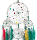 Christmas Rings Dream Catcher Handmade Christmas Dreamcatcher Hanging Decoration Home Wall Decoration Craft Ornament
