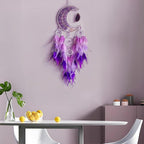 Dream Catchers,Dream Catchers for Adults,Purple Dream Catcher,Dream Catcher for Girls,Purple Crystal Tree Life,Chakra Gemstone Agate Stone,Home Ornaments Craft Gift