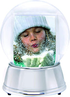 Neil Enterprises Inc. Large LED Light Up Photo Snow Globe w/Silver Base
