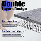 Non Slip Rug Pad Grippers - 8x10, 1/4" Thick, Felt + Rubber Double Layers Area Carpet Mat Tap, Provides Protection and Cushioning for Hardwood or Tile Floors