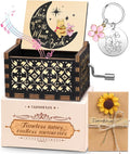 Swooflia Bear Wooden Music Box for Friend - Hand Crank Engraved Musical Box Vintage Mechanism Personalized Gifts for Mom Daughter Niece Granddaughter Grandma Jesus On Birthday