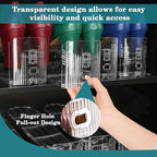 12 Pack Shoe Slots Organizer, Durable Stackable Shoe Holder for Closet Organization, Clear Double Layer Shoe Space Saver, Adjustable Shoe Stacker for Slippers, Loafers, Heels & Sneakers