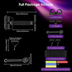 2025 Upgrade Pedal Resistance Band,4-Tube Elastic Sit Up Pull Rope for Men and Women,Pedal Puller for Strength Training,Foot Resistance Rope for Physical Therapy with 5Pcs Exercise Bands