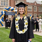 Leis for Graduation 2026, Artificial Flower Wreath with Cards Graduation Lays Gifts, Congrats Grad for High School