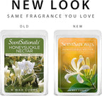 ScentSationals Honeysuckle Nectar Scented Wax Melts - Honeysuckle, Green Vines, & Orange Blossom, 10oz (24 Cubes)