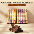 Tulasi Incense Sticks Pack of 12 Natural Scent (240 Sticks) Variety Fragrance of Coconut, White Sage, Red Rose, Palo Santo Lavender & Cinnamon etc, Ideal for Meditation & Positive Vibes