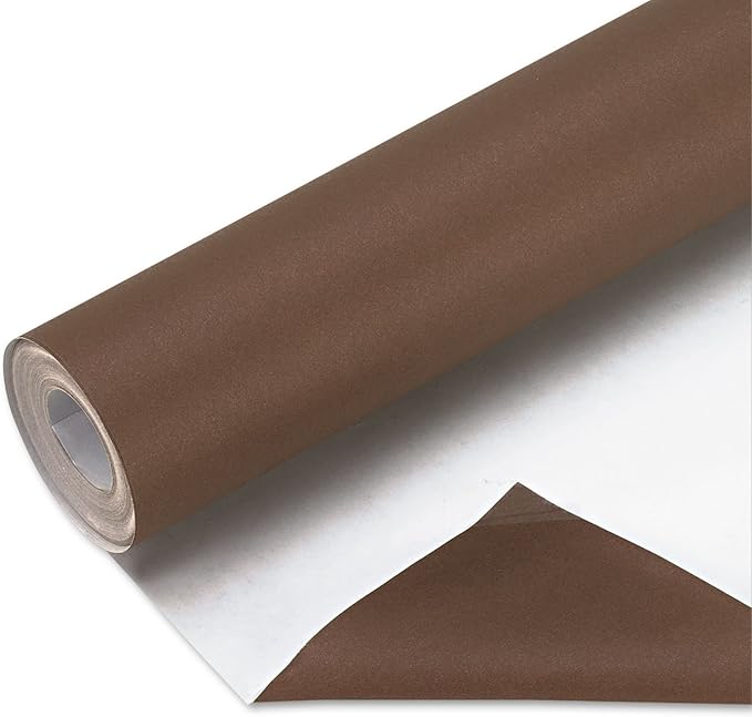 Fadeless Bulletin Board Paper, Fade-Resistant Paper for Classroom Decor, 48” x 50’, Brown, 1 Roll