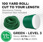 THERABAND Latex Resistance Tubing, Red, Medium Level 2, 100 ft Roll, Professional Grade Resistance Band for Exercise, Upper and Lower Body Workouts, Cut-to-Length, Color-Coded Levels