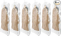 TAILI Hanging Vacuum Sealer Storage Space Saver Bags for Clothing,Travel, Suits and Jackets, Closet Organizers, 6 Pack Jumbo Clear