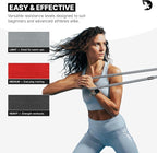 DMoose Fitness Fabric Resistance Bands for Full Body Exercises - Non-Slip Thick Cloth Stretch Band for Squats, Lunges & Bicep Curls - Long Resistance Bands for Working Out - Booty Band for Men & Women