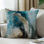 Taupe Abstract Art Artwork Pillow Cover, Gallery Modern Decorative Throw Pillows Cushion Cover for Bedroom Sofa Living Room 26 x 26 Inch Set of 2