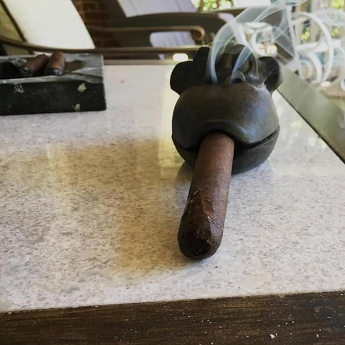 Cigar Ashtrays, Monkey Ashtrays for Smokers,Ashtrays for Patio Indoor Home Decor Garden Cast Iron,Cigar accessories for Men,Cigar Gifts for Men Unique